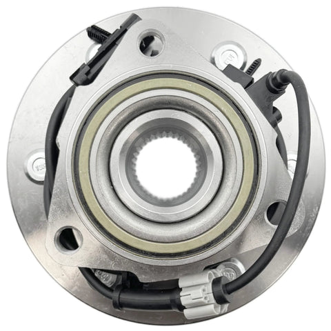 Front view of Front Wheel Bearing Hub Assembly Fits 1999 To 2007 4WD AWD Trucks And SUVs Including Silverado Tahoe Suburban Express 1500