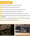 Criditpid 4021-737 propane gas fireplace pilot assembly installation guide with internal valve photos