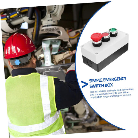 Worker installing Stop Box Electrical Switch Enclosure For Industrial Use With Easy Installation And Rugged Durable Build Pro Level Terminal Box.