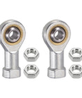 SI6T/K Rod End Bearings 6mm Bore M6x1mm Left Hand Female Thread 2 Pack self-lubricating chrome steel joints with jam nuts