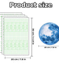 1088 Piece Glow In The Dark Stars And Moon Wall Decals Kit For Kids Room Ceiling Night Sky Decor product size display