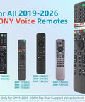 TV Remote Replacement For All 2019 2026 Bravia Smart TVs with voice control, displaying different RMF models
