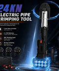 Heavy Duty Pipe Crimping Tool For Copper Pipes One Half Inch, Three Quarter Inch, And One Inch, 18V Cordless Automatic