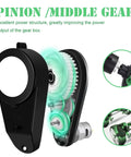 24V Ride On Car Gearbox Upgrade For Kids High Speed Drive Motor Replacement Easy Install RS555 Style Upgrade Boost Power And Speed For Epic Backyard Runs Durable Electric Toy Car Parts showing internal gears and components.