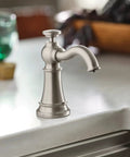 Deck Mounted Kitchen Soap Dispenser With 18 Ounce Refillable Bottle Easy Lift Off Top Spot Resist Stainless Finish Use For Soap Or Lotion Coordinates With Kitchen Faucets Above Sink Design on counter