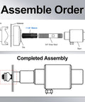 Assembly diagram for Hydraulic Punch Sleeve 1557AA Replacement For 1557AA Systems Fits Slug Buster And Slug Splitter Punches