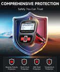 12V Car Battery Tester With 100 To 1100 CCA Load Test For Quick Battery Health Check Workhorse Battery Analyzer You Can Count On For Road Trips Daily Drives And Seasonal Maintenance, handheld unit with clip leads and display