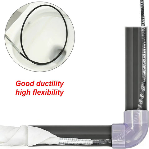 Flexible 4 Claw Grabber Reacher Tool For Easy Litter Pick Up And Plumbing Jobs 24 Inch Bendable Hose Reach Assist For Home Sinks Drains Toilet And Other Hard To Reach Nooks