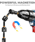 Beefy 86 Piece Magnetic Nut Driver Set And Impact Driver Bits with drill showcasing powerful magnetism for automotive use