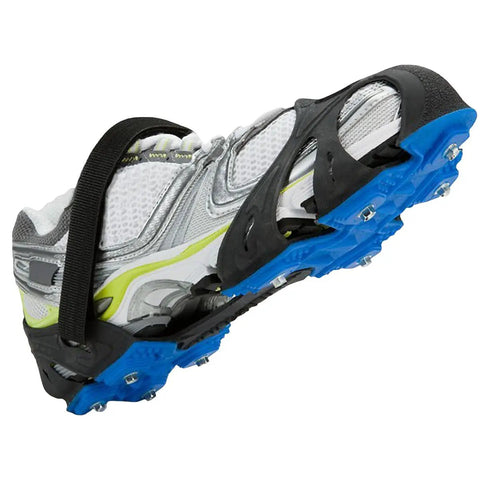 Ice Traction Cleats For Running Shoes, Lightweight Grip With Full Sole Coverage, Grey Green, X Large on shoe sole
