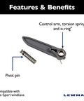 Pro Sport Control Arm Replacement Kit For Windlasses Designed For Rope And Chain Applications fits Pro Sport Series