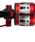 Bowfishing Spincast Reel For Slingshot Bow Left Or Right Handed 3.6 To 1 Gear 76 Yards Of 4 Lb Line Side View