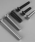 M6 1.0 X 35mm Flat Head Hex Socket Cap Screws Bolts Set Of 10 With Hex Wrench 304 Stainless Steel Black Zinc Plated Display