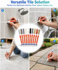 Grout Fix Pen For Tile Grout Lines Waterproof Tile Repair Marker for ceramic walls and floors quick DIY refresh in kitchen bathroom with bright white finish