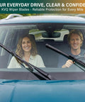 Straight Up Windshield Wiper Blades Replacement For Hyundai Palisade 2020 Through 2025 installed on vehicle for clear visibility.