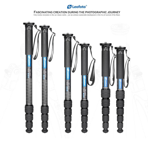 Carbon Fiber Monopod With Tilt Head Kit, 4-Section Stand, Arca-Swiss Compatible, Extendable To 66.9 Inches, foldable view