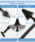 Heavy Duty Air Pressure Toilet Plunger That Will Blast Through Stubborn Kitchen Sink Or Floor Drain Clogs Fast with rubber plug and stainless steel air cylinder.
