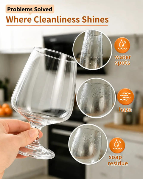 Commercial Electric Wine Glass Polisher And Glassware Dryer Machine 600 Rpm Motor showcasing clean glassware free from haze and residue.