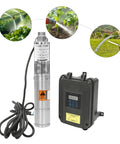 24V Deep Well Submersible Pump 210W with 3 Inch Solar Kit and MPPT Controller for irrigation and home use
