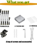 Stainless Steel Turnbuckles With Spacers For RC Car Camber Link Upgrade One Tenth Scale Traxxas Slash 2WD All Models Slash 4X4 Rustler 2WD Stampede 4X4 VXL Black, set of 7 with accessories