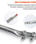 Snow Plow Blade Markers And Guides Kit 27 Inch With 304L Stainless Steel Base and Hardware showing steel wire core detail