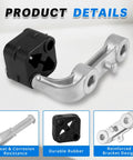 Rear Exhaust Bracket Muffler Support Rubber Isolator Hanger Assembly Set For Ram 1500 2019 To 2025 with durable rubber part