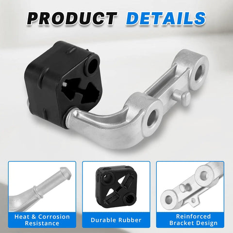 Rear Exhaust Bracket Muffler Support Rubber Isolator Hanger Assembly Set For Ram 1500 2019 To 2025 with durable rubber part