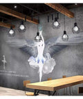 Straight Up Retro Industrial Chandelier With Working Pulley Cord Dope Black Metal Shade Swings Smooth Delivers That Killer Warm Glow Perfect For Your Living Room Or Kitchen Nook Setup Today hanging above dining table.