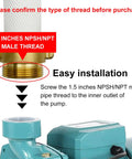 Diagram showing installation of One And A Half Inch Lay Flat Fire Hose Fifty Foot White Beefy Heavy Duty Industrial Water Hose coupling.