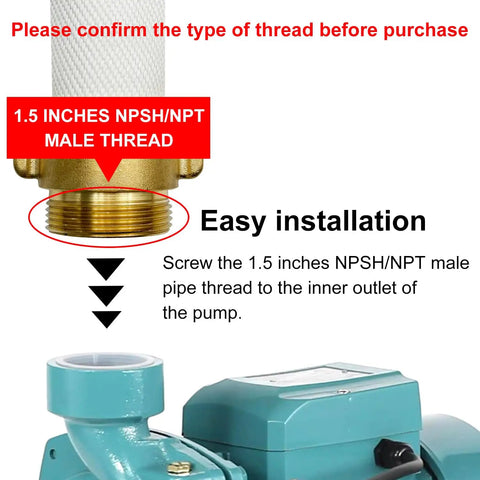 Diagram showing installation of One And A Half Inch Lay Flat Fire Hose Fifty Foot White Beefy Heavy Duty Industrial Water Hose coupling.