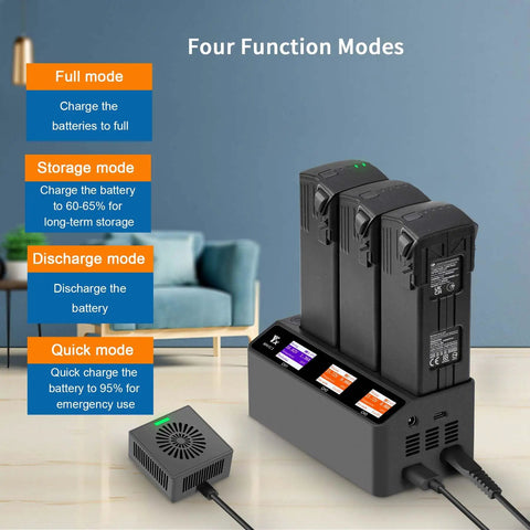 230W LCD Multifunction Battery Charger For DJI Mavic 3 Pro Cine Classic Enterprise Drones with Parallel Fast Charging Hub