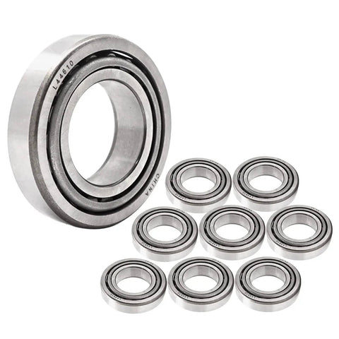 Front Wheel Hub Strut Bearings And Seals Replacement For ATVs And UTVs Like Scrambler close-up image with multiple bearings