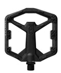 Stamp 0 Flat Pedals For MTB And BMX Bikes With Lightweight Composite Body, Low Profile Concave For Better Control, Grippy 12 Pins System, Black Finish, Small - Top view
