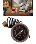 16 Bar Espresso Pressure Gauge For Home Baristas And Small Cafes Pro Grade Metal Espresso Pressure Meter Tool For Precision Coffee Brewing Boss Level Durable Gauge For Espresso Machines And Maker Components on coiled cable