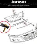 U-shaped clip and screw for automotive use, demonstrating installation on a car panel. Shop Grade Automotive Screw And U Nut Clip Assortment Kit For Car Dash Door Panel Repair Heavy Duty Rust Resistant Fasteners In Ten Essential Sizes Built Like A Tank For Street Rods And Custom Rides.