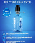 Universal Water Bottle Pump For 1 To 5 Gallon Jugs Manual Dispenser For Camping And Picnics with BPA-free label