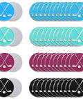 48 Pack Golf Ball Markers In Assorted Patterns With Four Vibrant Colors And 12 Per Color For Easy Identification