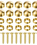 Premium Brass Decorative Screws With Caps And Thumb Tacks Set For Mirrors Windows Cabinets Doors Upholstery And Furniture No Fuss Install Self Tapping Wall Screws For Wood And Metal Rust Resistant Bronze Finish 15mm 10 Pack
