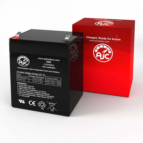 Chamberlain 41A6357-1 Compatible 12V 5Ah Garage Door Battery Replacement for No-Fuss Plug-And-Play Install, Solid Power, Long Life, F1 Terminal Design, Reliable Backup for Your Home Garage