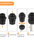 Installation steps for 20 Pcs Adjustable Cable Gland Kit Heavy Duty One Quarter To One Inch Waterproof Nylon Conduit Fittings