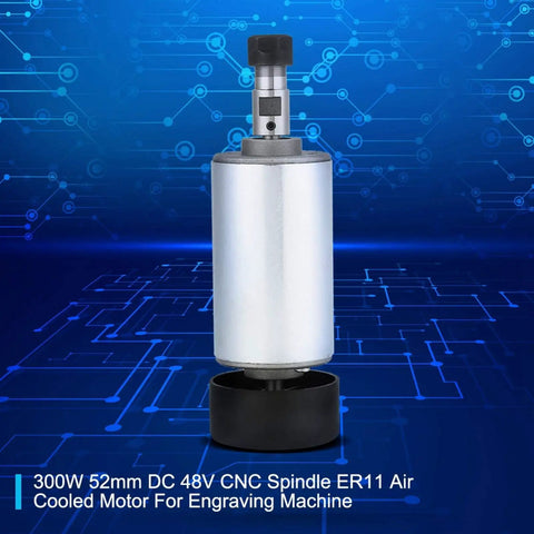 Beefy 300W Brushless Spindle Motor For CNC Engraving Machine With 52mm Shaft 48V Power High Speed Up To 12000 RPM Stable Performance