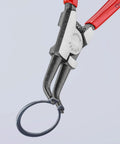 External Circlip Pliers With 45 Degree Angled Tips Heavy Duty Forged Jaws Black Atramentized Finish in use.