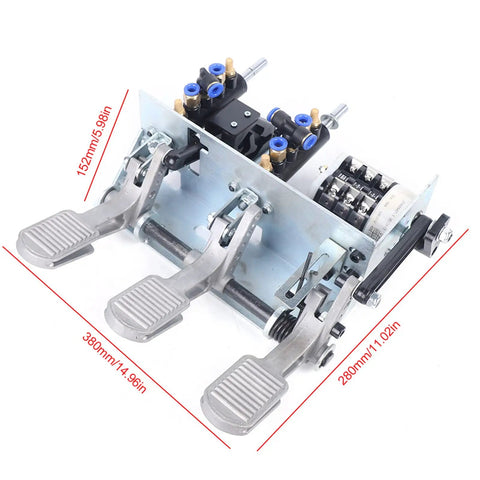 Alloy Frame Workhorse Three Pedal Pneumatic Tire Changer Valve With Switch Control For 0.31 Inch Tube Foot Pedal Air Valve