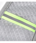 Close-up of reflective straps on Men's Ultralight Sports Tank Vest With Hydration Bladder Backpack For Running, Hiking And Cycling Gear