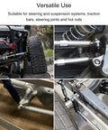 Badass Heavy Duty 3/4 Inch Heim Joint Rod End Kit With Left And Right Hand Threads installed in suspension and steering systems.