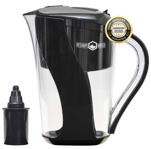 Water Pitcher Filter Replacement Cartridge 2 Pack For Screw In Systems with pitcher, BPA Free, SGS Certified, US Lab Tested