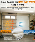 Top Rated Garage Door Insulation Kit For 8x8 Single Doors Includes Eight Precut Foam Core Panels With Tape And Cutter To Seal Drafts Block Heat Loss And Keep Your Garage Snug Year Round with heat reflection details.