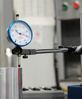 Top Notch 1 Inch Dial Indicator With 0.001 Inch Graduation And 0 To 100 Reading White Face Two And Three Eighths Inch Face Diameter