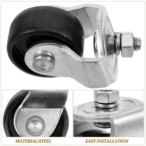 Universal Hydraulic Floor Jack Caster Wheel Replacement 2.75x1.96x1.57 In with durable steel construction for heavy duty use