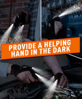 Fathers Day Gift For Dad And Husband LED Flashlight Gloves With Handy Fingerless Design Battery Powered Cool Gift For Men